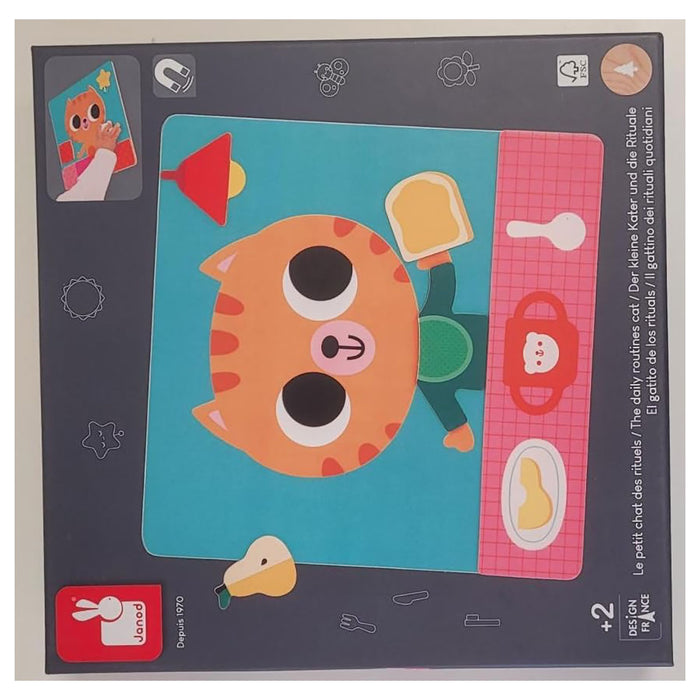 Janod The Daily Routines Cat Magnetic Game