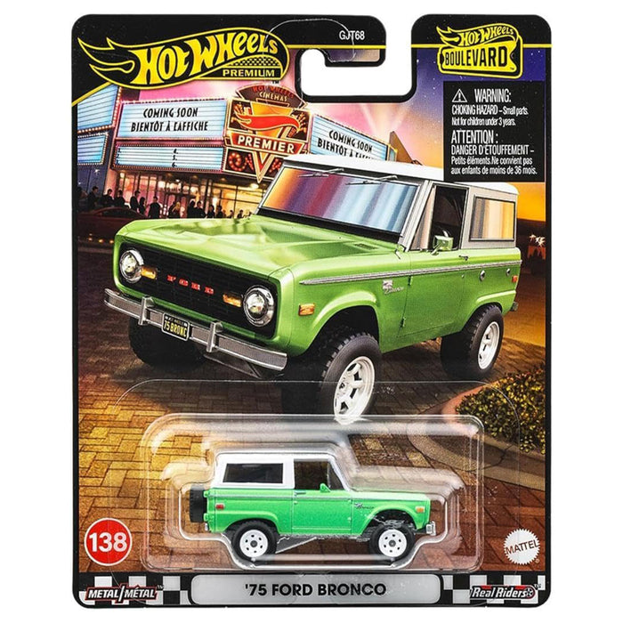 Hot Wheels Premier Boulevard '75 Ford Bronco Car #138
