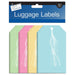 30 Luggage Labels Mixed Colour 135 x 75mm
