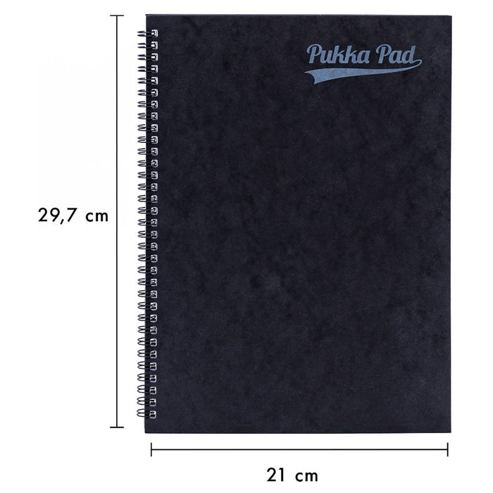 Pukka Pad Pressboard A4 Wirebound Black Notebook
