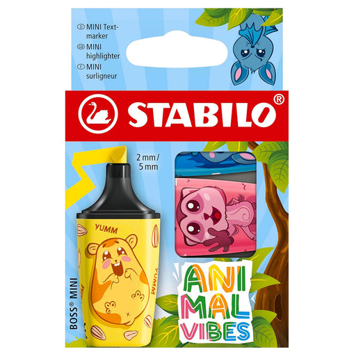 STABILO BOSS MINI Animal Vibes Highlighter (3 Pack)
