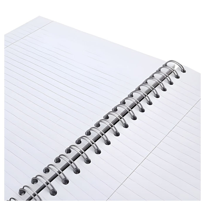 Pukka Pad A4 Wiro Feint Ruled Black Notebook 160 pages