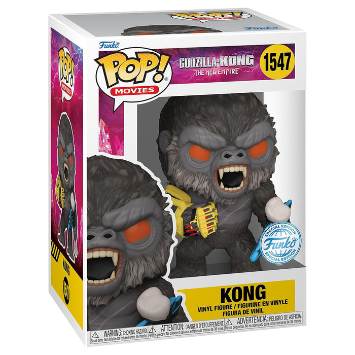 Funko Pop! Movies: Godzilla x Kong: Kong with Battle Pose Vinyl Figure #1547