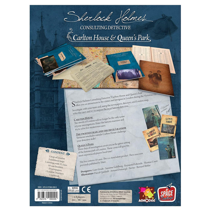 Sherlock Holmes Consulting Detective: Carlton House & Queen's Park Board Game