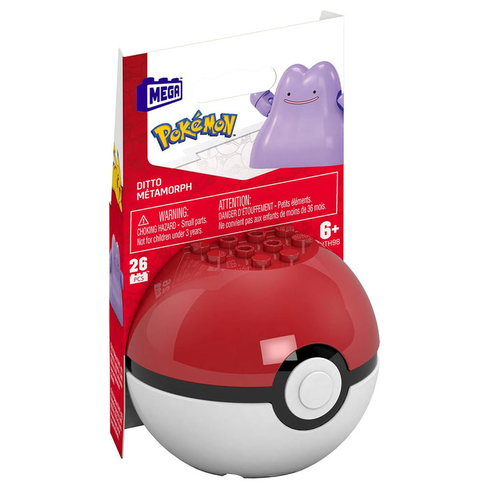 Mega Pokémon Ditto and Pokéball Building Set