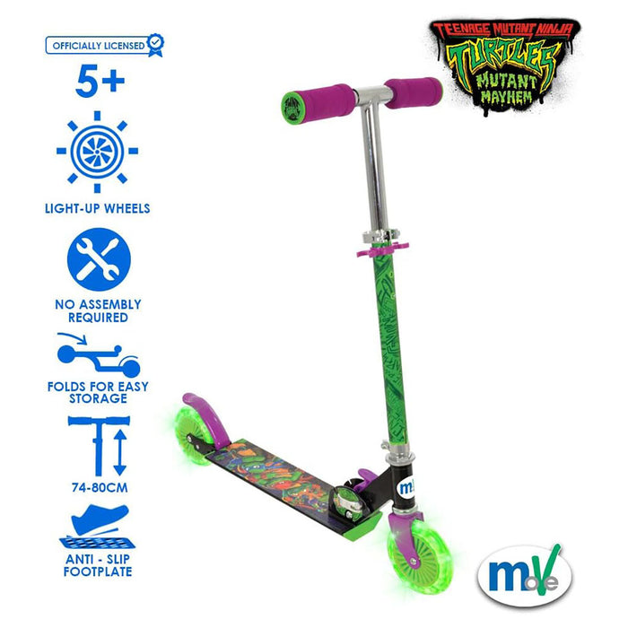 Teenage Mutant Ninja Turtles In-Line Scooter with Light Up Wheels