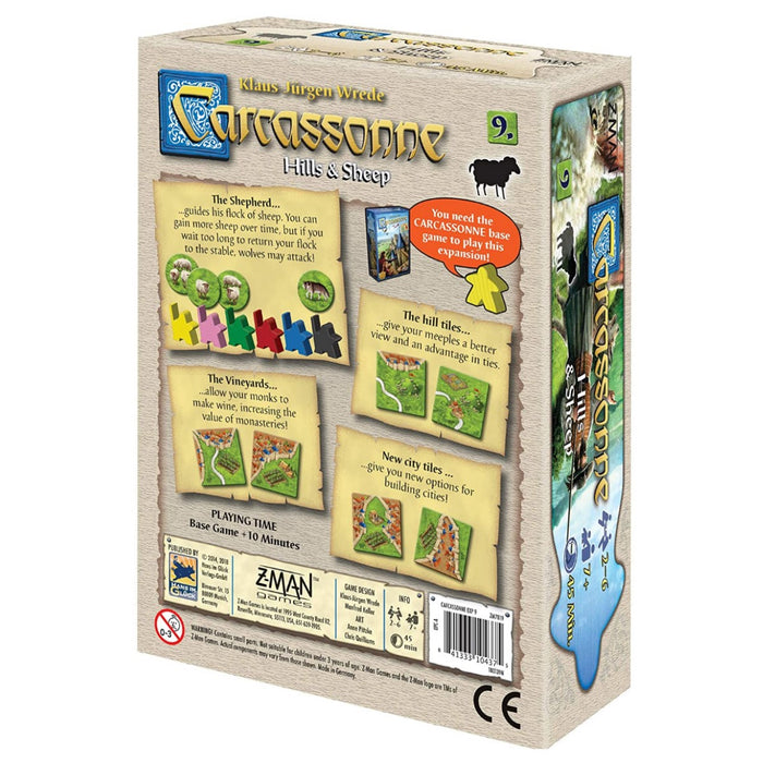 Carcassonne: Hills & Sheep Expansion 9 Game