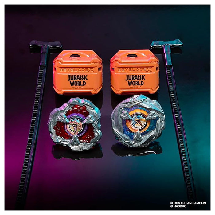  Beyblade X Jurassic World Spinosaurus vs Quetzalcoatlus Set