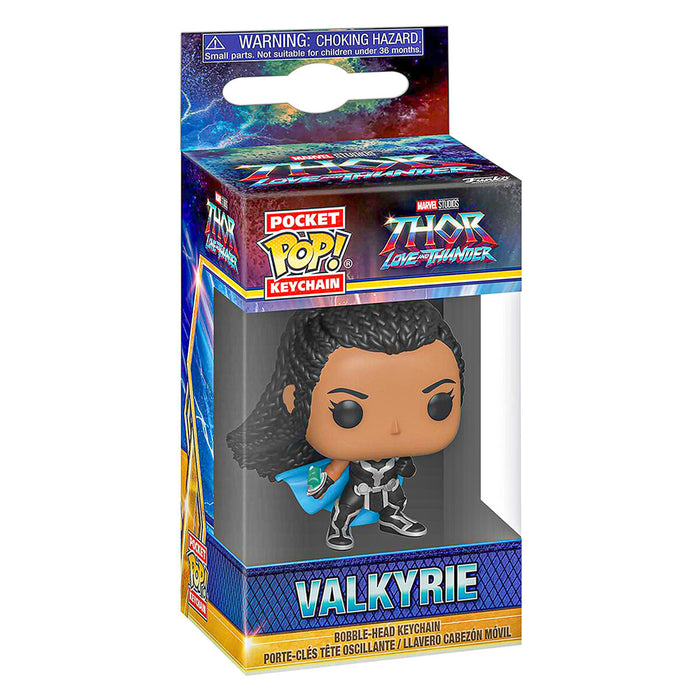 Funko Pop! Pocket Keychain: Marvel Thor: Love and Thunder Valkyrie Bobble-Head Figure