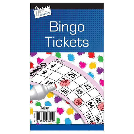 Jumbo Bingo Tickets 21 x 12cm