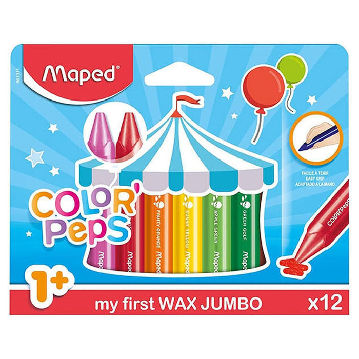 Maped Color'Peps My First Wax Jumbo Crayons (12 Pack)