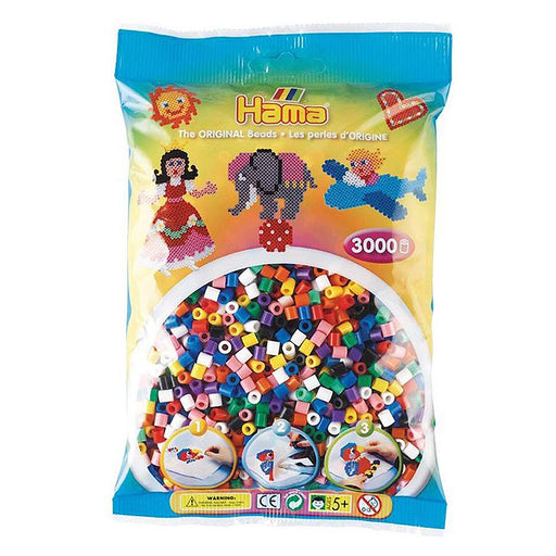 Hama Solid Mix Midi Beads (3000 Pack)