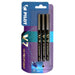 Pilot V7 Hi-Tecpoint M 0.7 Black Rollerball Pen (3 Pack)