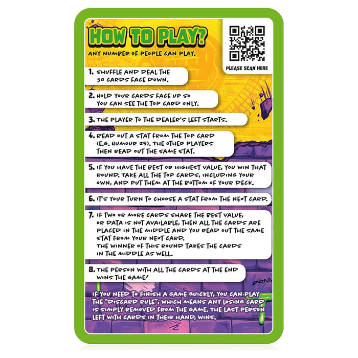 Teenage Mutant Ninja Turtles Top Trumps Specials Card Game