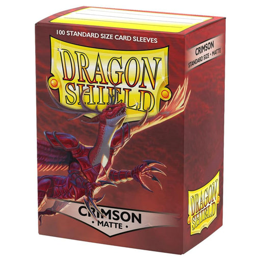 Dragon Shield Matte Sleeves Standard Size - Crimson (100)