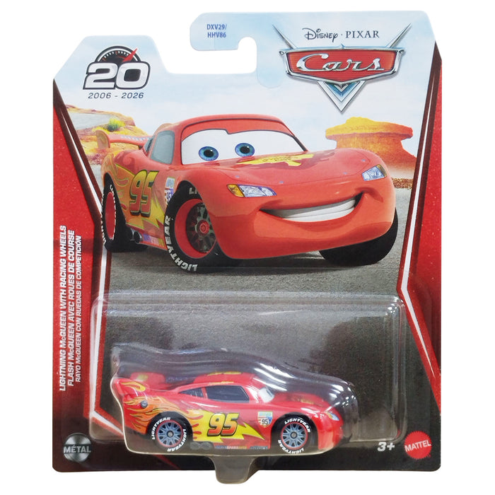 Disney Pixar Cars 20 Years: Lightning Mcqueen with Racing Wheels Die-Cast Vehicle