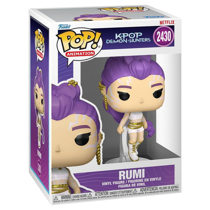 Funko Pop! Animation: K-POP Demon Hunters: Rumi (What It Sounds Like) with Chase Vinyl Figure #2430