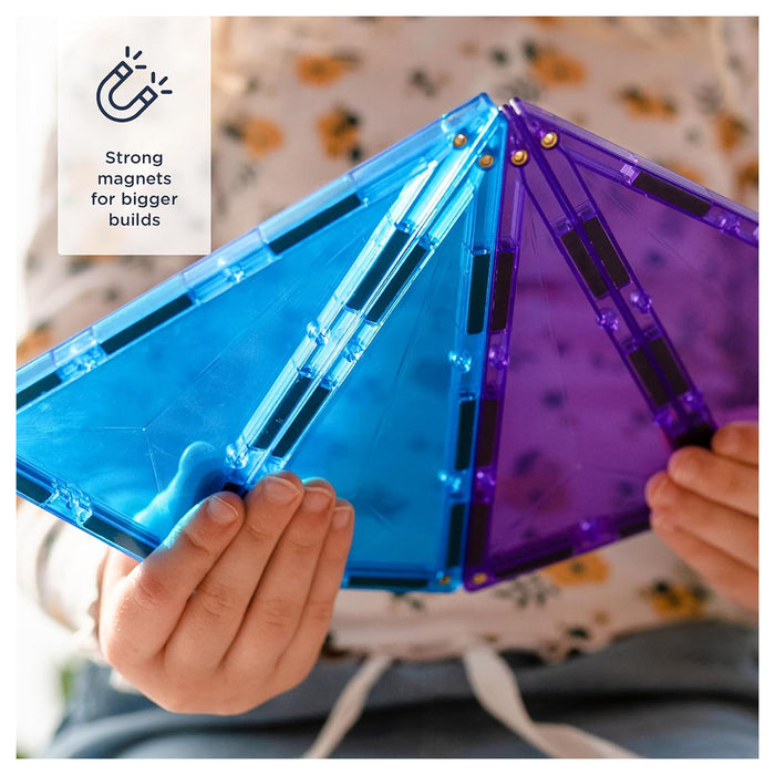 Connetix Magnetic Tiles Rainbow Geometry Pack 30 Pieces