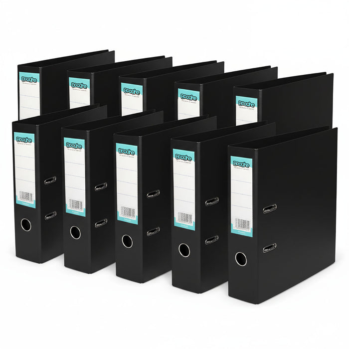 Lever Arch A4 File Black 10 Pack