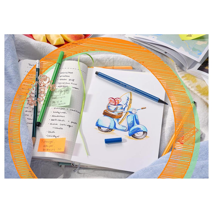 STABILO pen 68 Pastellove Premium Fibre-Tip Pens (12 Pack)