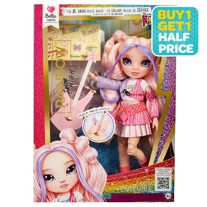 Rainbow High Jr. High Rock Band Bella Parker Fashion Doll