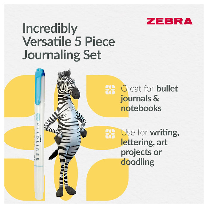 Zebra Mildliner 5 Pack Warm