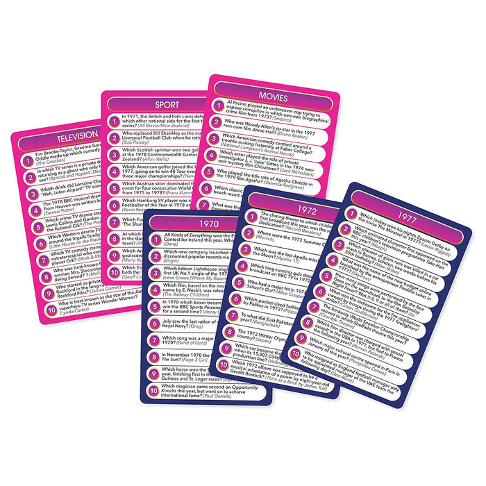 Top Trivia Ultimate Decades Card Game