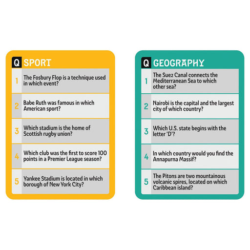 Pub Quiz: The Star Edition Card Game