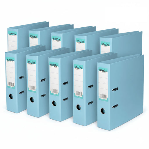 Lever Arch A4 File Sky Blue 10 Pack 
