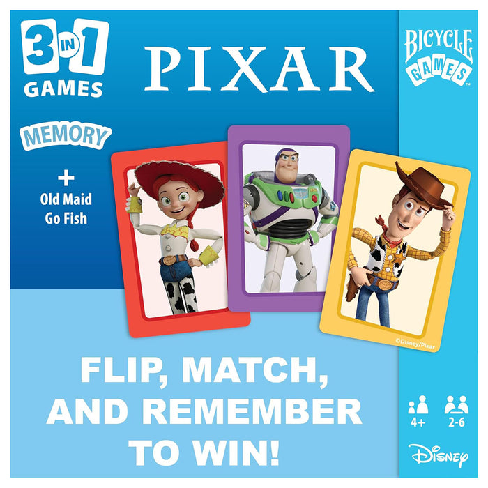 Disney Pixar 3 in 1 Card Games