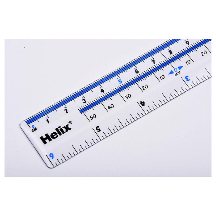 Helix Shatter Resistant Ruler 15cm