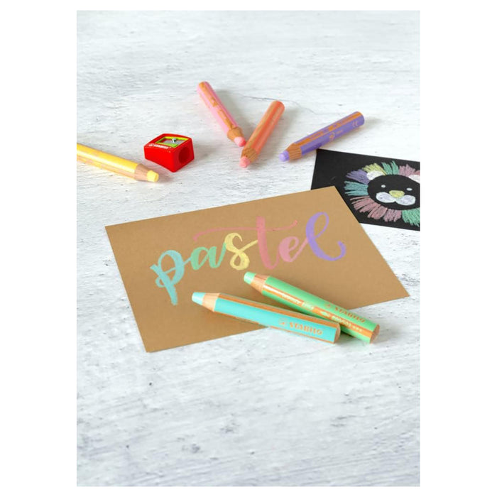 STABILO woody 3 in 1 Multi-talented Pastel Pink Pencil 