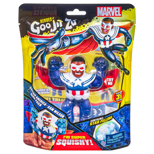 Heroes of Goo Jit Zu Marvel Captain America Sam Wilson Stretch Figure