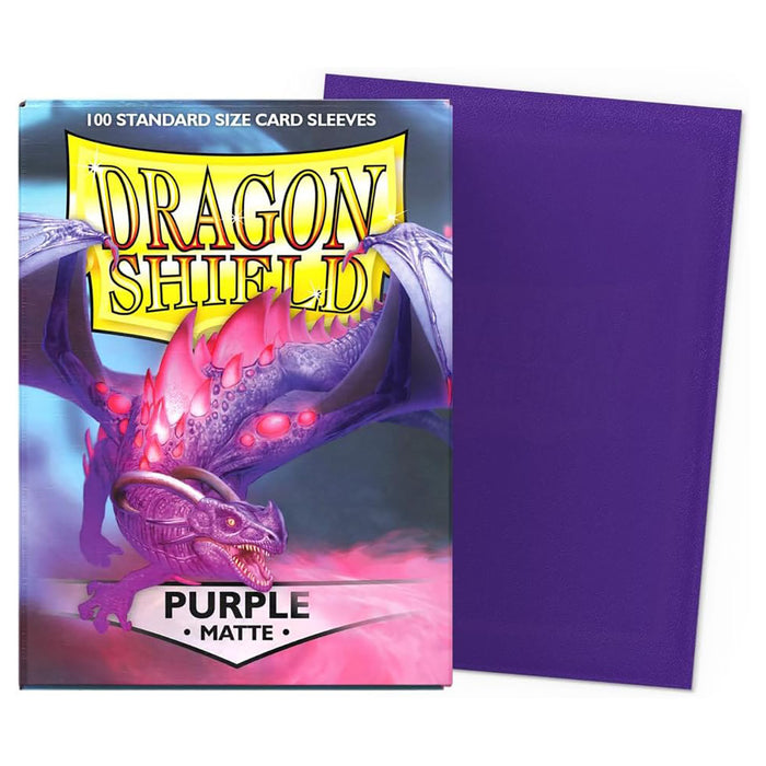Dragon Shield Purple Matte Standard Size Card Sleeves (100 Pack)