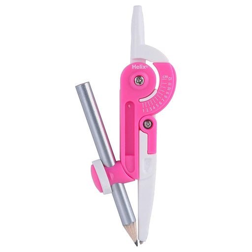 Self-centring locking compass with safety point