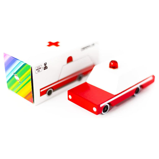 CandyLab Candycar Ambulance Wooden Vehicle