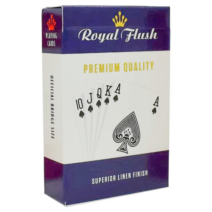Royal Flush Premium Quality Linen Finish Playing Cards styles vary