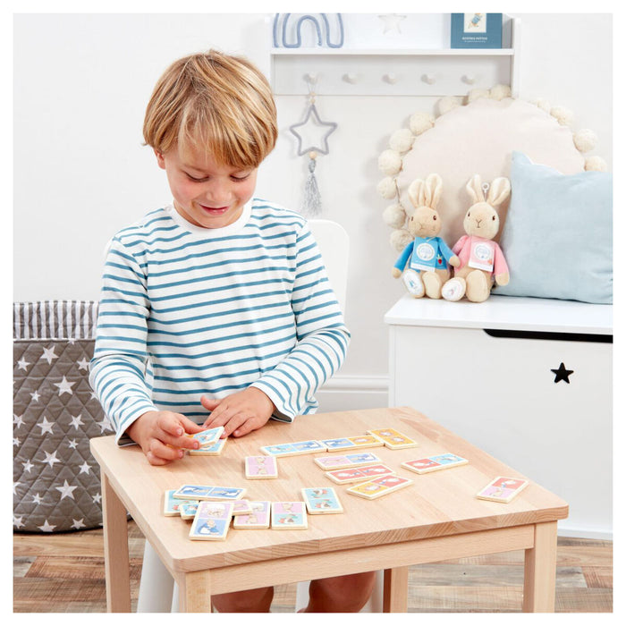 Peter Rabbit 28 Piece Wooden Dominoes Set