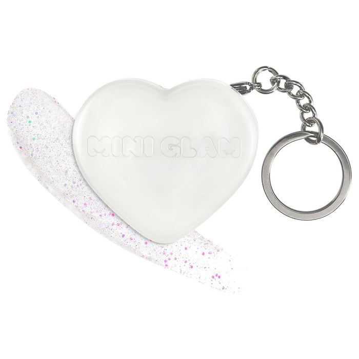 Mini Glam Heart Glitter Balm Extra Credit Keychain