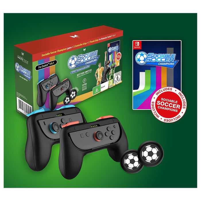 Maxx Tech Sociable Soccer Champions Kit for Nintendo Switch 2 & 1