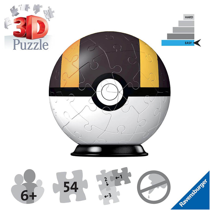  Pokémon Ultra Ball 3D Puzzle 54 Piece