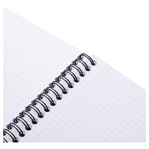 Rhodia Black A5 Wirebound Notebook Squared Ruled 160 Pages