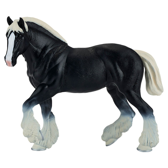 Mojo Fun Farm & Horses Clydesdale Horse Black Figure