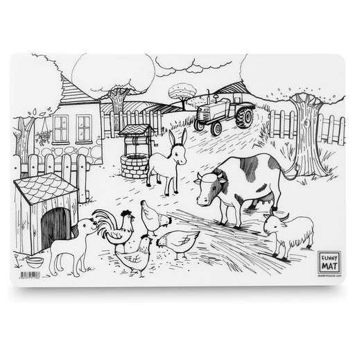 Funny Mat Farm Life Colouring Protection Mat 