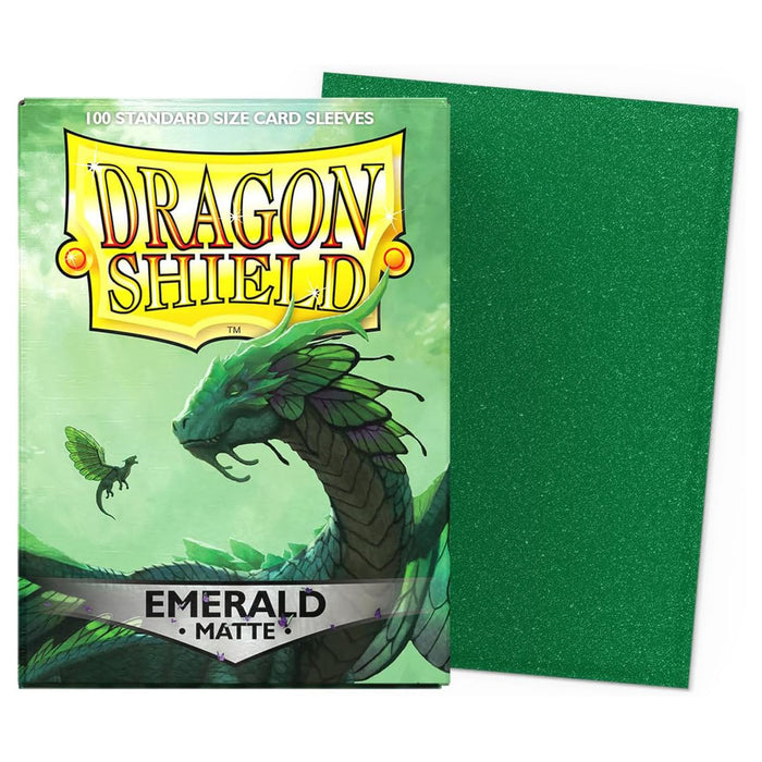 Dragon Shield Emerald Matte Standard Size Card Sleeves (100 Pack)
