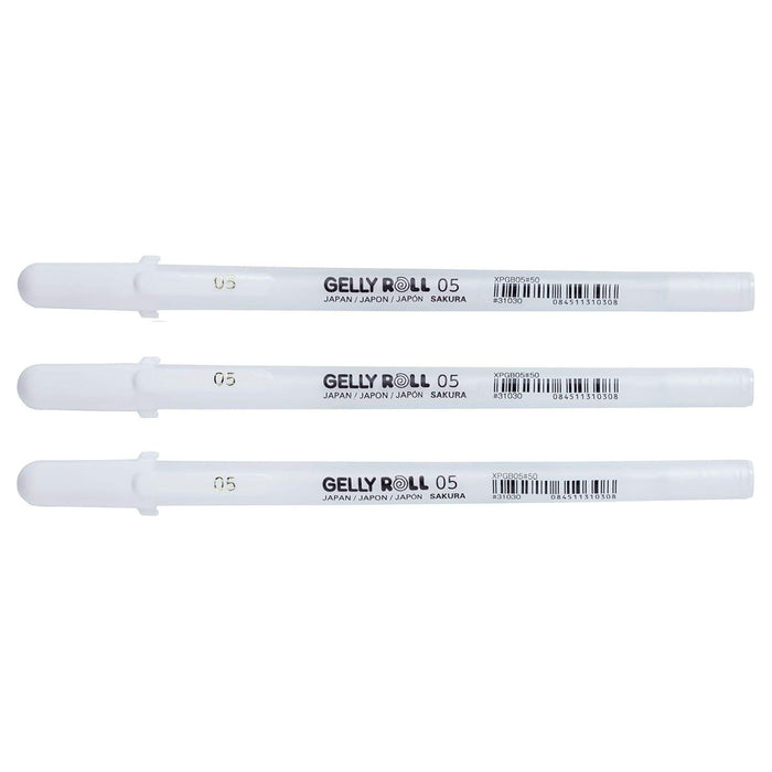 Sakura Gelly Roll set Bright White fine 3 pens
