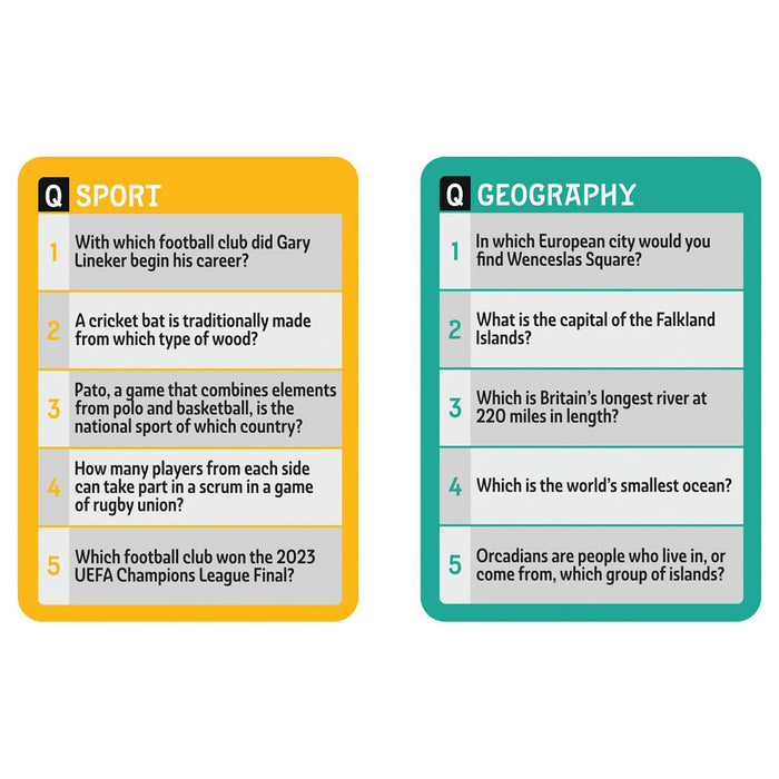 Pub Quiz: The Ship Edition Card Game