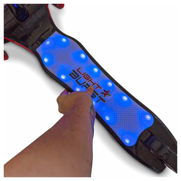 Ozbozz Light Burst 3 Wheel Scooter with Light-Up Deck