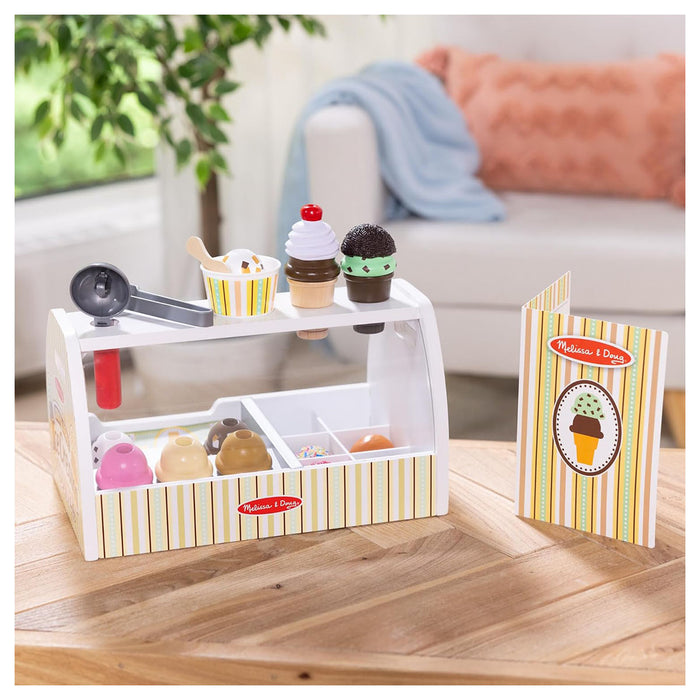 Melissa &amp; Doug Scoop &amp; Serve Ice Cream Counter Playset