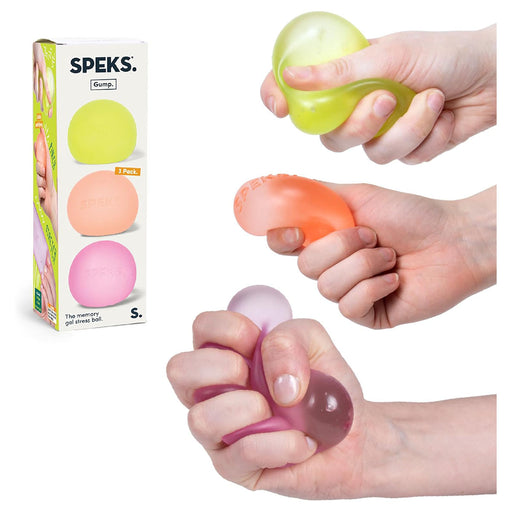 Speks Gump Memory Gel Stress Ball Warm (3 Pack)